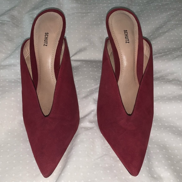 Schutz Astromelia Pointy Toe V-Cut Mule - Picture 2 of 5